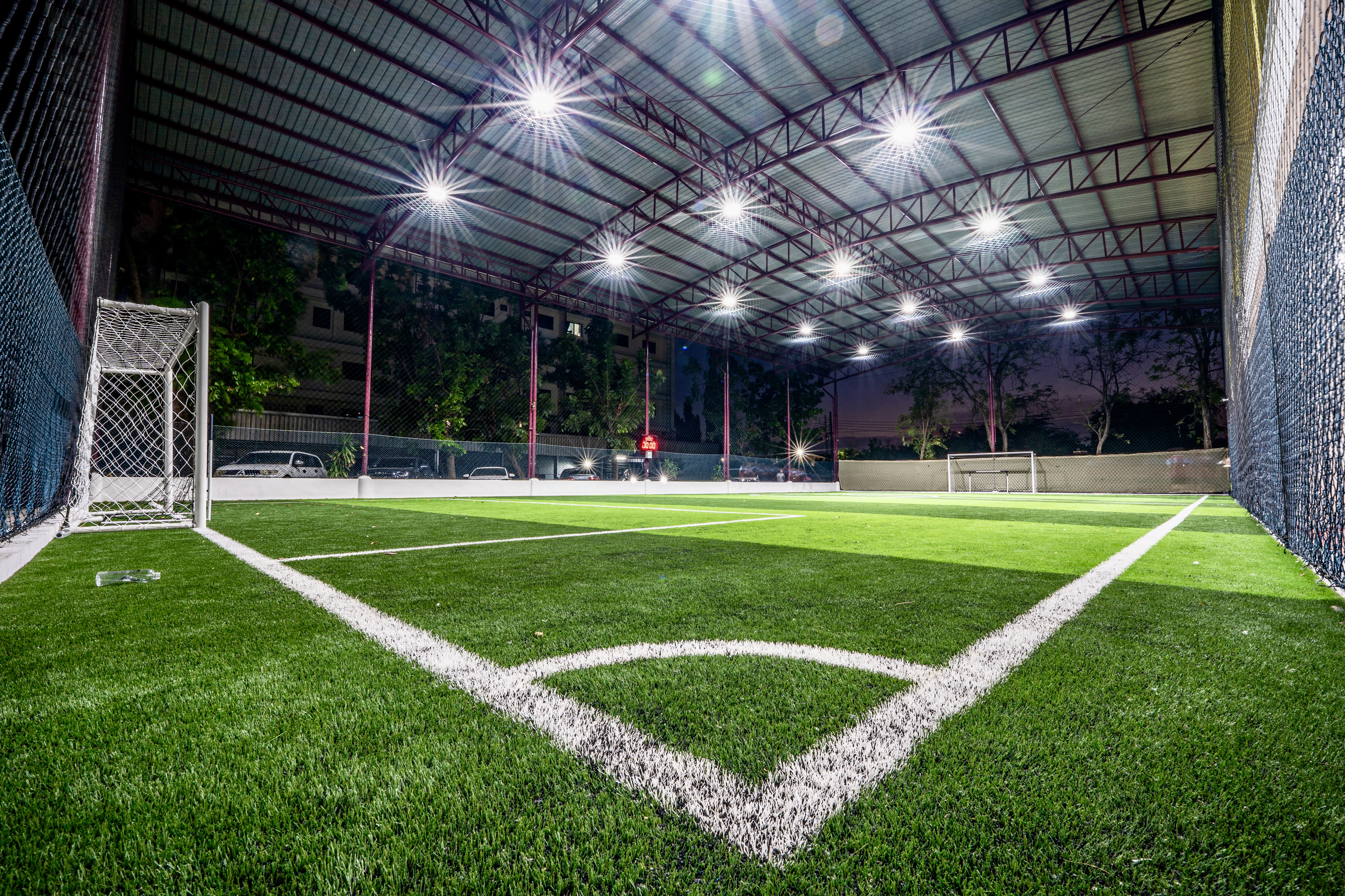 EPA Football Development Centre — fully covered FIFA-grade pitch under floodlights in Bangkok